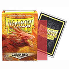 Dragon Shield - Sleeves 100ct (Standard) - Matte CLEAR RED