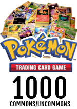 Bulk Pokemon 1000 Commons/Uncommons (NO Basic Energy)