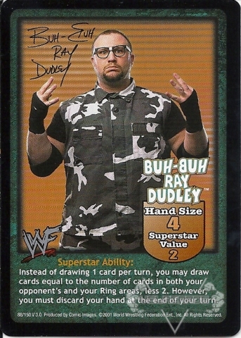 Raw Deal Buh-Buh Bomb UR Foil Dudley Boyz Buh-Buh Ray Near Mint 