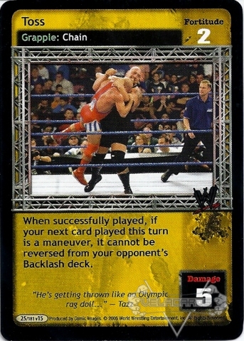 VOLLEY THIS * X3 Armageddon Playset WWE Raw Deal CCG 3X 