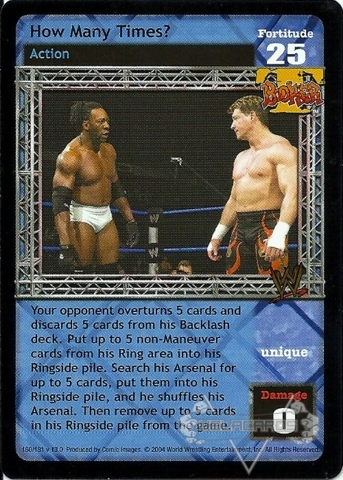 near mint Raw Deal Raw Enforcer Ultra-rare Foil RVD Booker T 