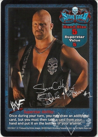 SS3 Stone Cold Steve Austin for Stone Co WWE: The Rattlesnake Superstar Card 