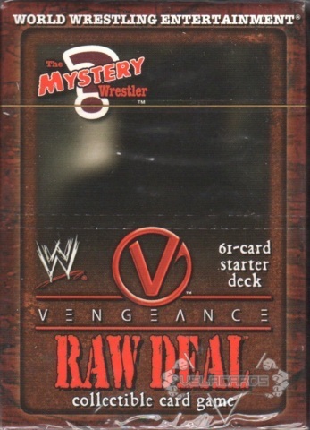 CACTUS JACK 4 Starter Decks THE MYSTERY WRESTLER WWE Raw Deal Vengeance MANKIND 