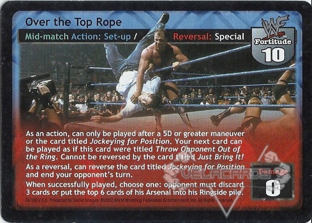 Over the Top Rope WWE Raw Deal Singles » Mania VelaCards