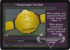 <i>Revolution</i> WWE Heavyweight Title Belt