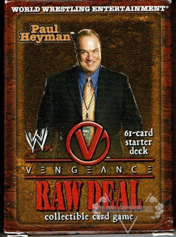 WWE Raw Deal CCG Vengeance Paul Haymen Starter Deck MINT