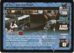 D-Von…Get the Table! - SS2
