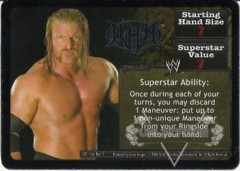 <i>Revolution</i> Triple H Superstar Card