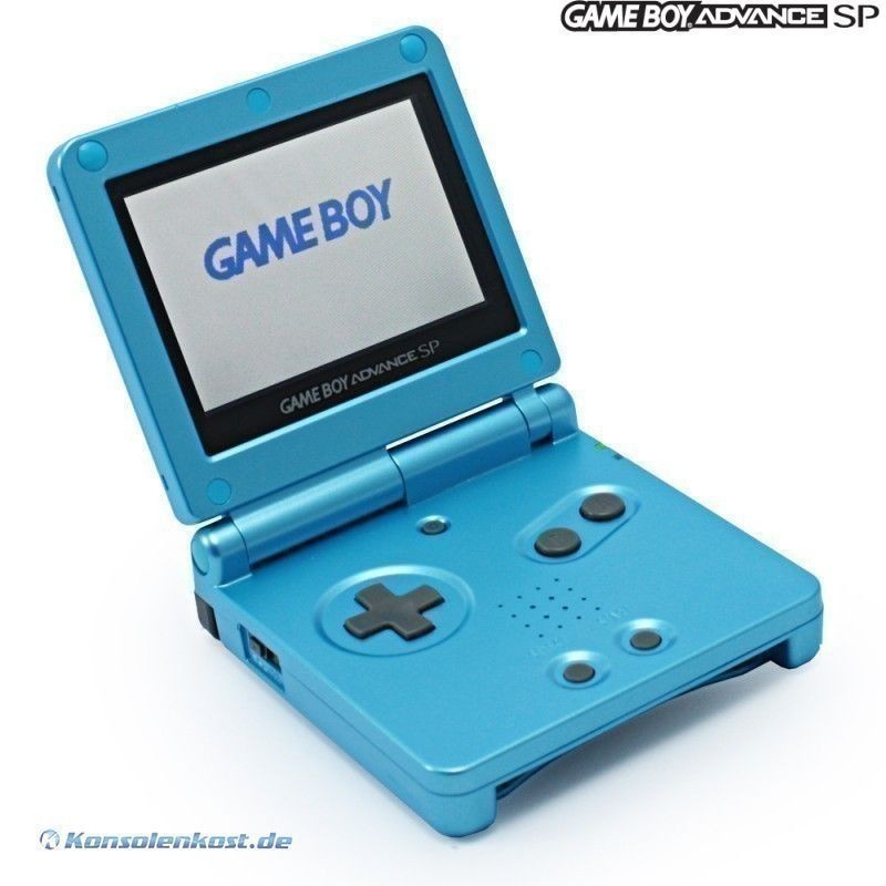 Surf Blue Gameboy Advance SP System