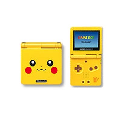 Pikachu Gameboy Advance SP System