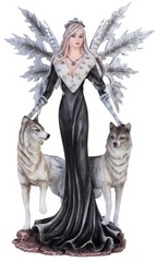 Black Fairy with Wolves 92049
