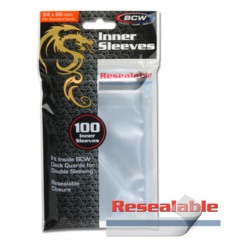 Clear - Deck Guard Inner Sleeves 100ct (BCW) REsealable