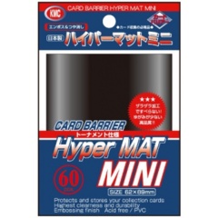 Black - Hyper Mat Mini Sleeves (KMC)