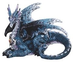 71857 - Blue Dragon Statue