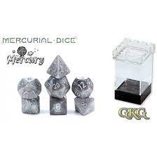 Gate Keeper Dice - Mercurial Dice - Solar Sparkle Silver