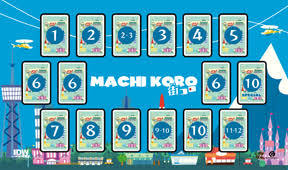 Machi Koro Deluxe Playmat  IDW Games IDW00804 Play Mat