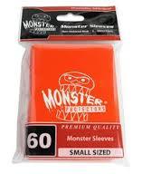 Monster Logo Card Sleeves Orange Small