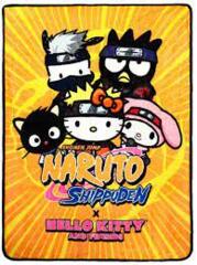 Naruto X Hello Kitty Digital Fleece Throw