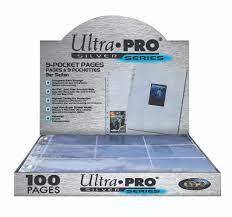 Clear - 100 CT Box - 9 Pocket Pages - Silver Series - Ultra Pro Top Load