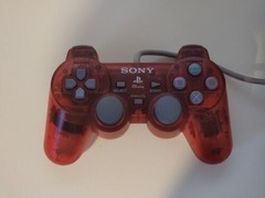 Authentic Transparent Red Playstation 1 Controller