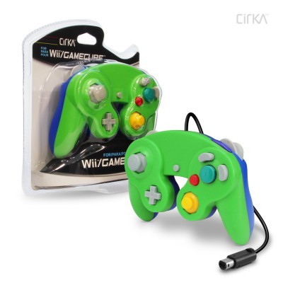 (Hyperkin) Cirka Green/Blue Wii/Gamecube Controller - Wired