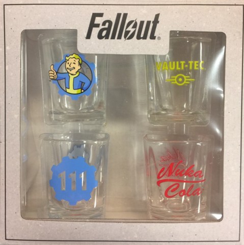 Fallout Shooters Set 4 Piece Shot Glass Vault Boy // Vault-Tec
