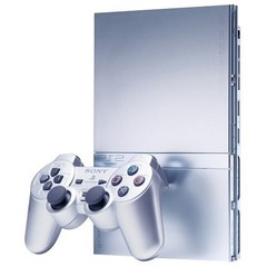 Playstation 2 Slim - Silver (System) (PS2)