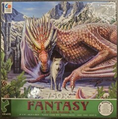 Ceaco - 750 piece Fantasy Dragon and Wolf Puzzle