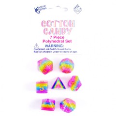 7 Piece Polyhedral Set - Cotton Candy