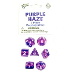 7 Piece Polyhedral Set - Purple Haze