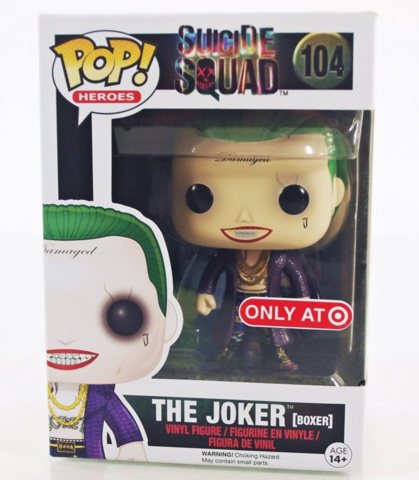 Heroes #104 Vinyl Figur Funko The Joker Boxer Suicide Squad POP 