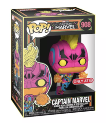 #908 Captain Marvel - (Black Light) (Target Exclusive) Funko Pop!