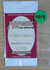 EMPTY BOOSTER PACK: Magic The Gathering: Fallen Empires: V019