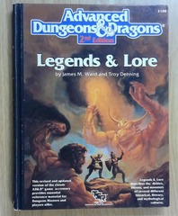 V005: Advanced Dungeons & Dragons Legends & Lore 2108: 1990: 2E: READ DESCRIPTION*