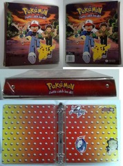 V001: Plymouth 3 Ring Binder: Nintendo Pokemon: Pikachu / Ash / Misty: 1999