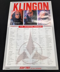 RJ0155: Star Trek: Klingon The Warrior Tongue: Poster: 316