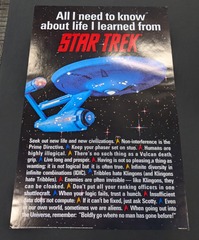 RJ0152: Star Trek: All I need to know about life: Poster: PTW668