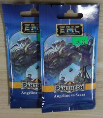 2x Angeline vs Scara: Pantheon: Booster Pack: Epic Card Game