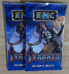 2x Helion's Deceit: Tyrants: Booster Pack: Epic Card Game