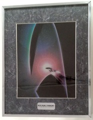 RJ0137: Star Trek: Generations: Framed: 11 x 14 Matted Chromium Print: COA