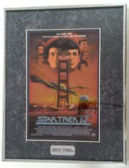 RJ0135: Star Trek IV: The Voyage Home: Framed: 11 x 14 Matted Chromium Print: #ST-C5: COA