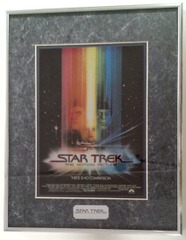 RJ0139: Star Trek: The Motion Picture: Framed: 11 x 14 Matted Chromium Print: COA