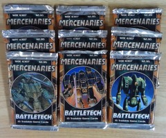 Lot of x9: Battletech: Mercenaries Booster Packs