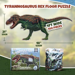 Tyrannosaurus Rex Floor Puzzle 100pc